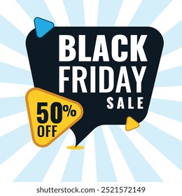 Banner da Black Friday. Projeto de oferta de desconto especial....