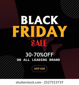 Banner da Black Friday. Projeto de oferta de desconto especial. Design de banner do festival de desconto de produto. Black Friday Sale definido. Ilustração de vetor plano.
