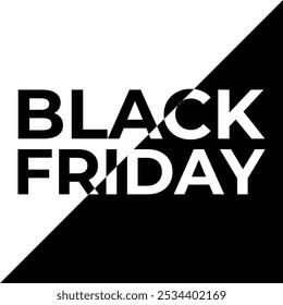 Black Friday banner. Special discount offer design. Product discount festival