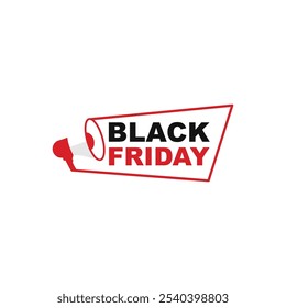 Banner da Black Friday. Projeto de oferta de desconto especial