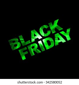 Black Friday banner with splashes of ink and shoppping tag