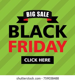 Black Friday Banner Sticker Sign