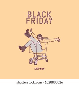 Black friday banner super sale discount shop at home now
