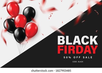 Black friday banner or tag template for web.