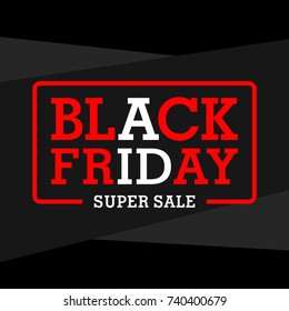 Black friday banner template