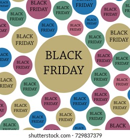 Black friday. Banner, template colorful background