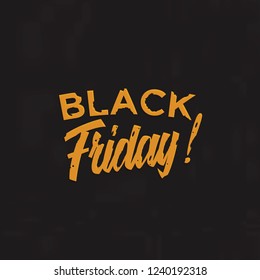 Black Friday Banner Template Design. Vector Illustration EPS 10