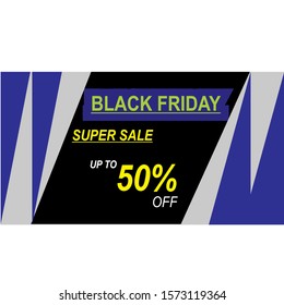 Black friday banner template design ilustration vector 