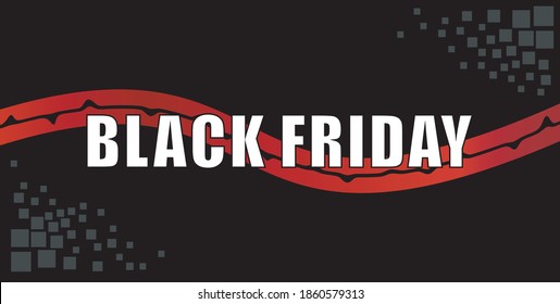 schwarzer Friday Banner Template Design, horizontales Design.