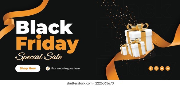 black friday banner template design