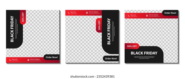 Black friday banner. Template design for business. Vector illustration