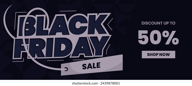 black friday banner template design. advertising discount sale banner