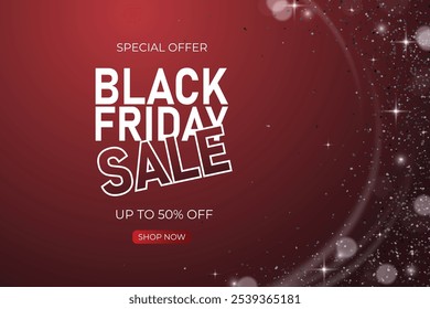 Plantilla de Anuncio del Viernes Negro. Plantilla de diseño para la venta del viernes negro, la promoción, la publicidad y el anuncio de las redes sociales con el fondo abstracto