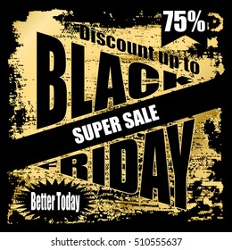 Black Friday banner template design, vector illustration