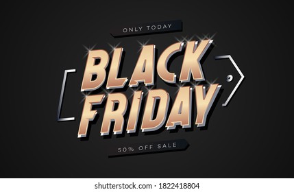Black friday banner template modern style for mega sale, web site banner, social media publication, promotion, special offer, advertisement, hot price and discount poster. Vector 10 eps