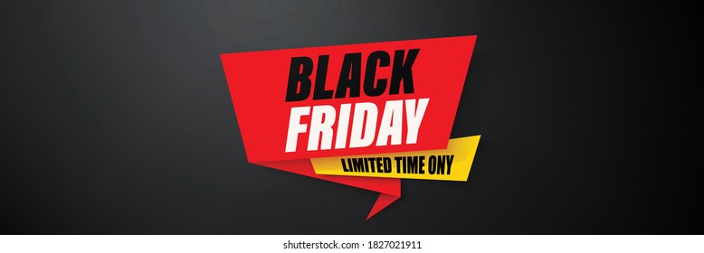 Black friday banner template for web.