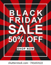 Black friday banner template.Black friday background vector for sale. EPS 10.