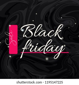 Black friday banner. texture background for card, text design