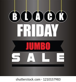 Black Friday banner. Vector illustration