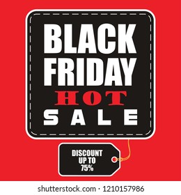 Black Friday banner. Vector illustration