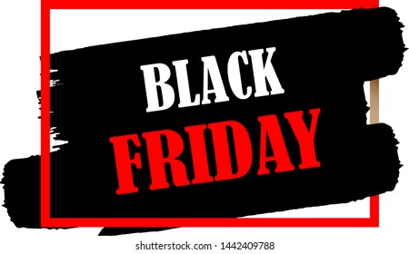 black friday banner, vector illustration