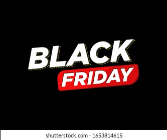 Black Friday Banner. Vector illustration sale