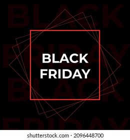 Black Friday banner. Vector illustration