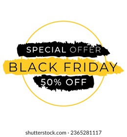 Black friday banner. Vector illustration. Black Friday sale