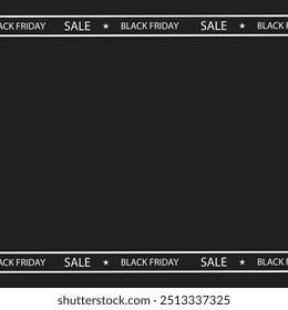 Anuncio del Black Friday. Ilustración vectorial. Venta del Black Friday