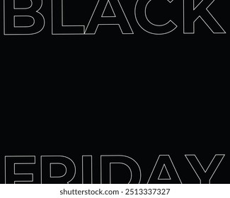 Black friday banner. Vector illustration. Black Friday sale