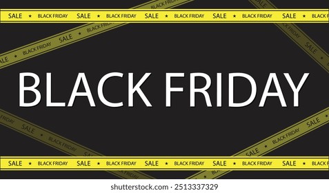 Black friday banner. Vector illustration. Black Friday sale