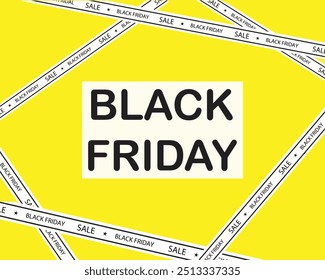 Black friday banner. Vector illustration. Black Friday sale