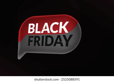 Ilustración vectorial de Anuncio del Viernes Negro.