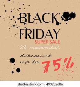 Black Friday banner. Vector illustration EPS10. Can Be Used For Banner, Flyer, Book Cover, Poster, Web Banners. Black Friday sale design