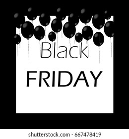 Black friday banner vector illustration