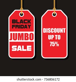 Black Friday banner. Vector illustration