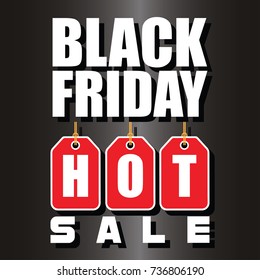 Black Friday banner. Vector illustration