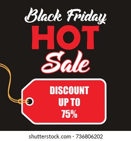 Black Friday banner. Vector illustration