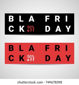 Black Friday banner. Vector illustration. eps10.