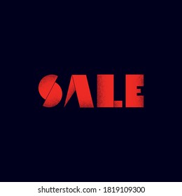 Black Friday banner vector template with creative geometric typography title. Grain shadows style. Special offers, discounts, clearance promotion. Eps10 illustration.