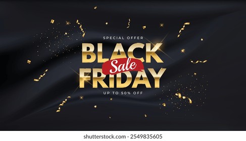 Black Friday Banner Vector Template