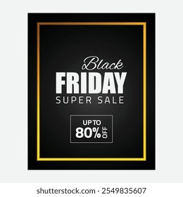 Black Friday Banner Vector Template