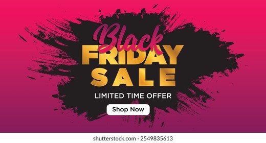 Black Friday Banner Vector Template