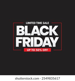 Black Friday Banner Vector Template