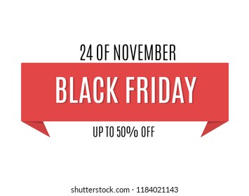 Black Friday banner. Web banner, logo, emblem and label .. Friday's Friday holiday sales.