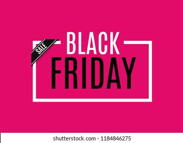 Black Friday banner. Web banner, logo, emblem and label. Friday's Friday holiday sales.