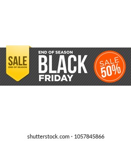 Black friday banners. Sale