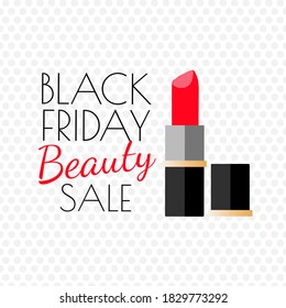 Black Friday beauty sale banner announcement for beauty advertisement