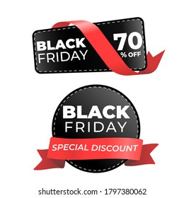 black friday best sale labels tag collection