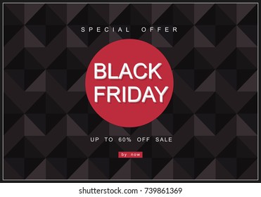 Black Friday, Big Sale, creative template on flat design